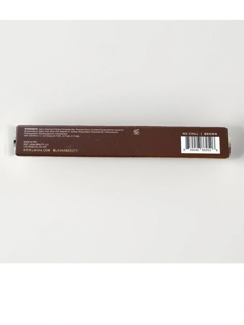 LAVAA No Chill Mascara Brown Lengthening & Volumizing Smudge Proof Biotin NIB